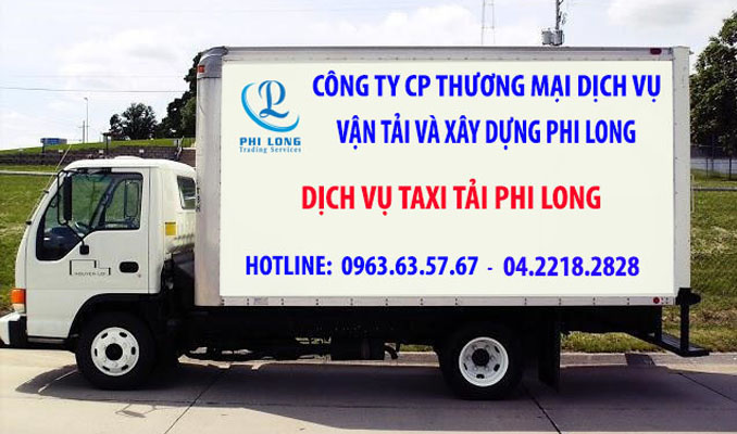 Dịch vụ xe tải tại phố Thúy Lĩnh