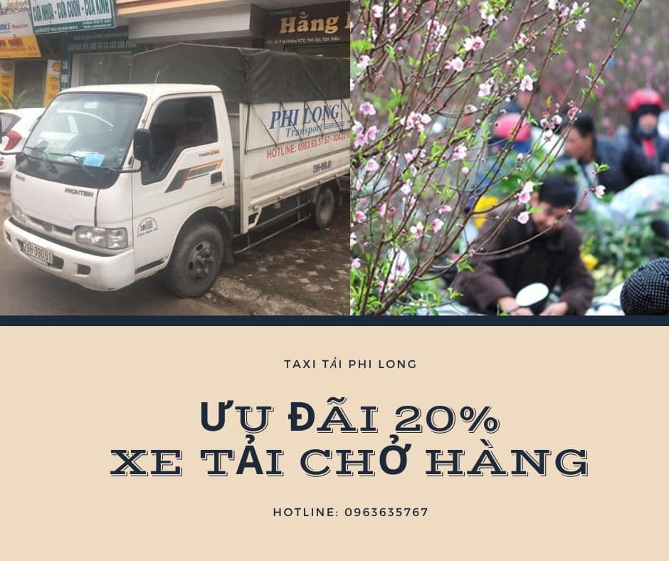 Phi Long ưu đãi 20% dịch vụ chở hàng tết phố Khúc Hạo