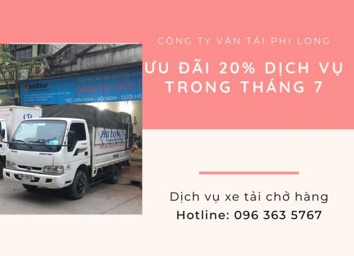 Dịch vụ cho thuê xe tải Phi Long tại xã Văn Tự